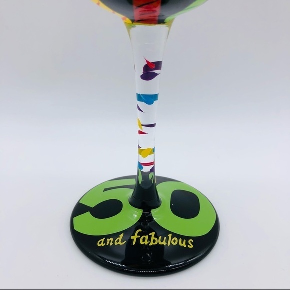 LOLITA 50TH BIRTHDAY 16 OUNCE WINE GLASS - Picture 8 of 11